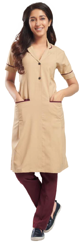 Long Flared Nurse Dress