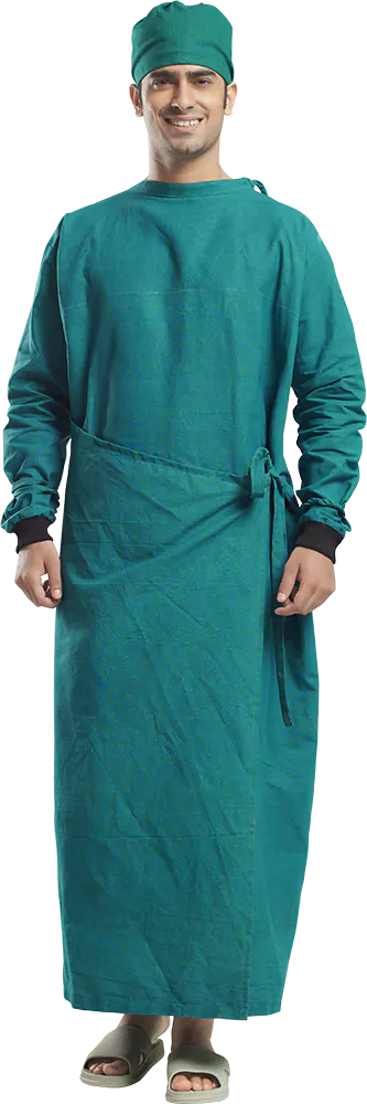 Overlap Surgical Gown